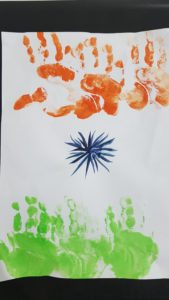 Handprint Indian Flag