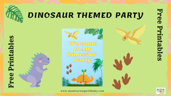 DIY Dinosaur Themed Party Printables
